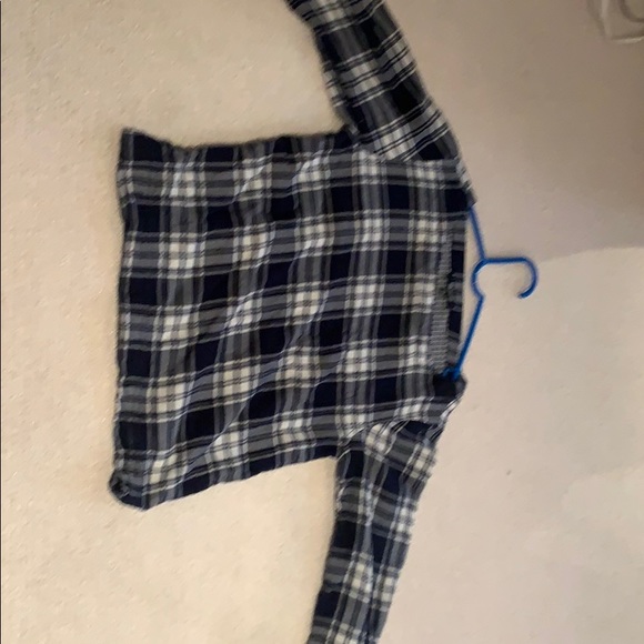 Madewell navy plaid shirt - Picture 3 of 4